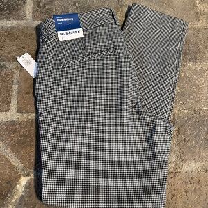 Old Navy Black and White Houndstooth Pants